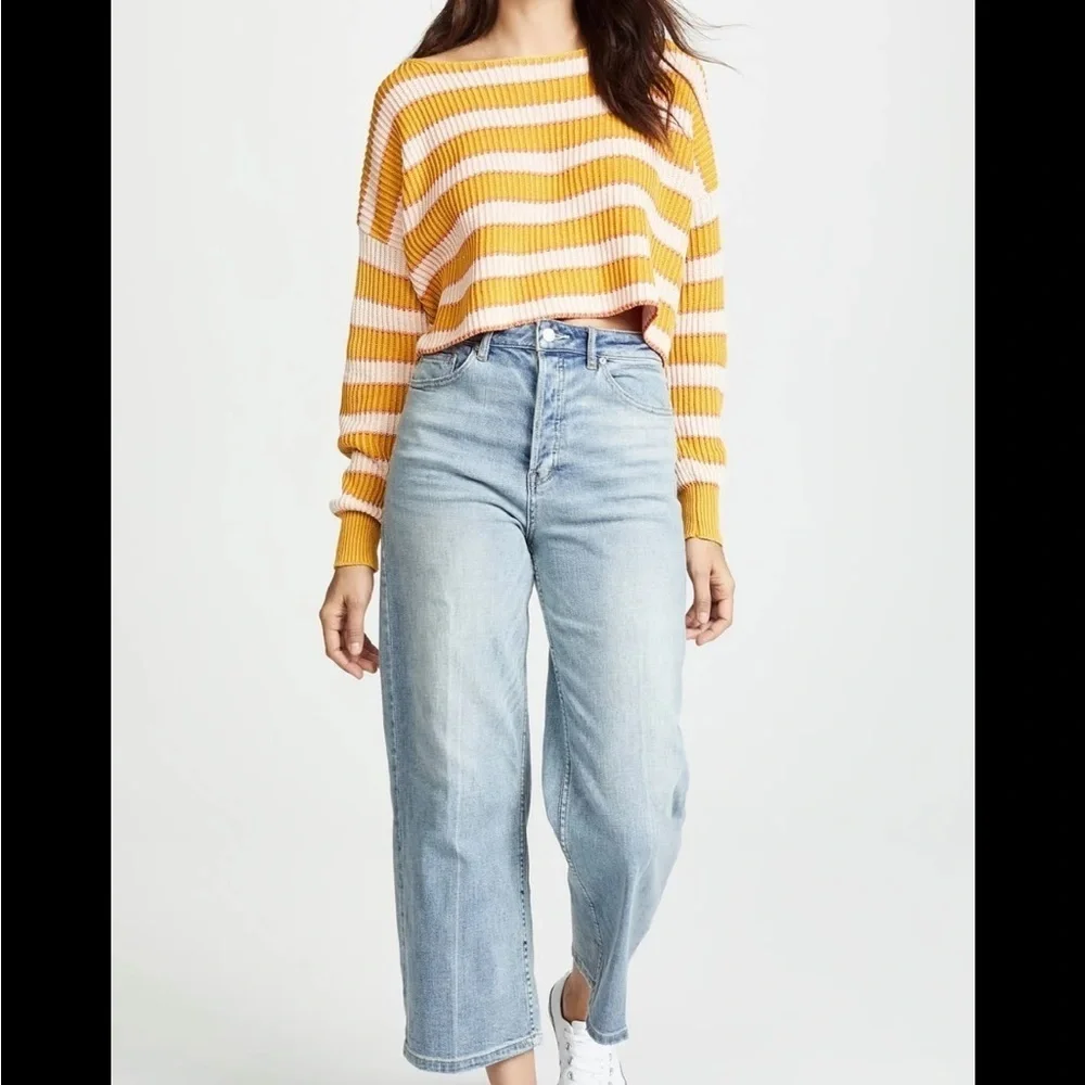 Free People Just My Stripe Sweater - Picture 2 of 11
